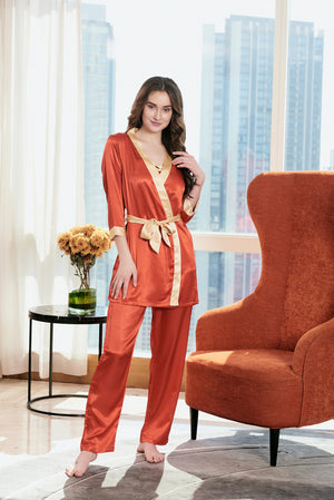 The Ultra-Luxe Satin Night suit - Private Lives